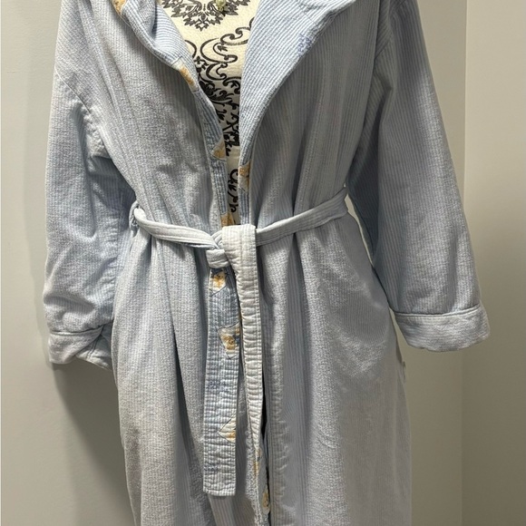 Women’s size M reversible hooded Flannel LaSenza Housecoat - Picture 4 of 9